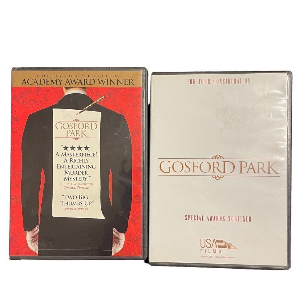 Vintage OSCARS Gosford Park Special Screening and Collectors Edition DVDs